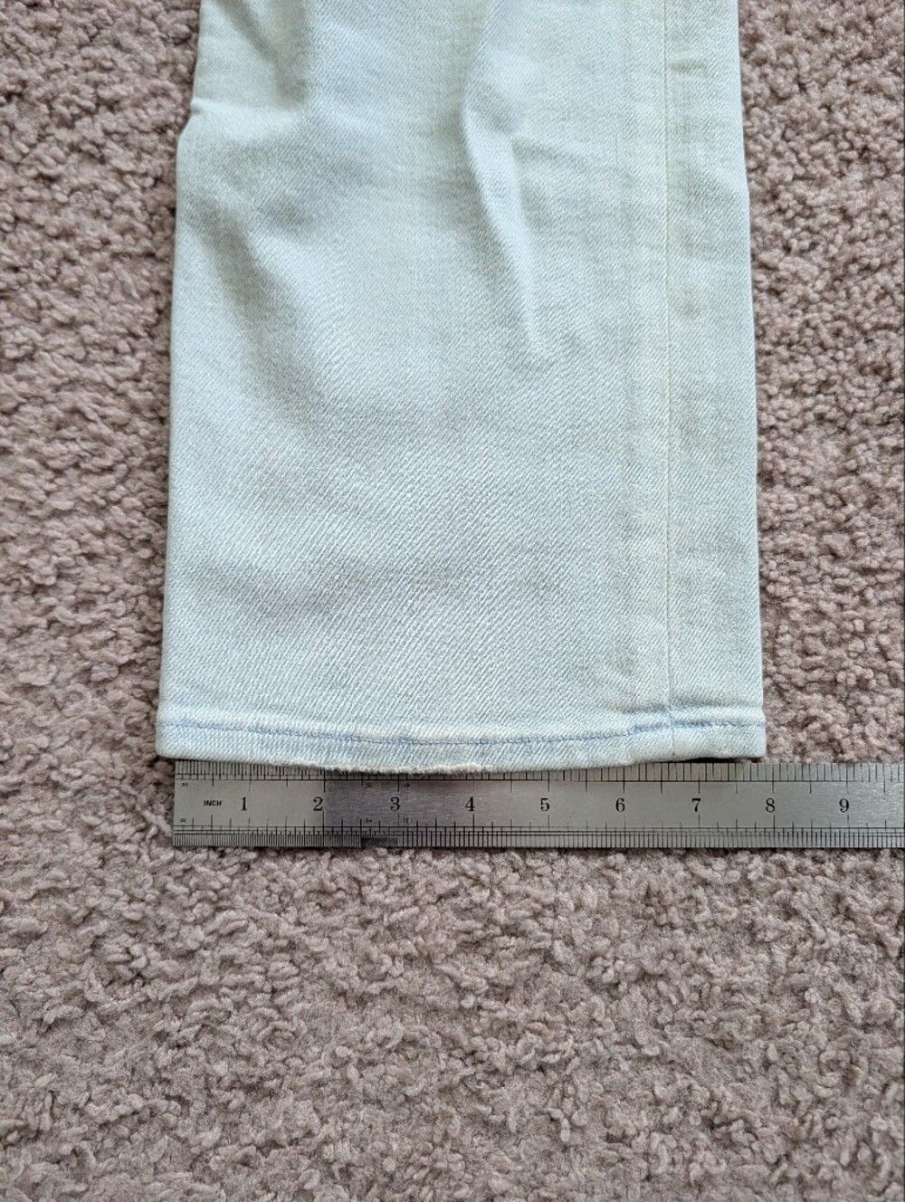 MOTHER Women Pina Colada Paradise Light Blue The Pixie Tomcat Ankle Jean Size 26 - Picture 16 of 16